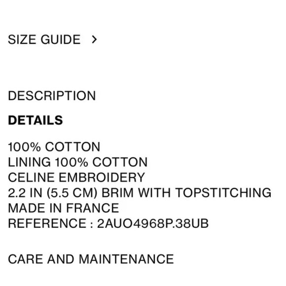 NWT Celine bucket hat main image 5